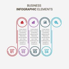 vector illustration Infographic design template with icons and  options or steps. Can be used for process, presentations, layout, banner,info graph.