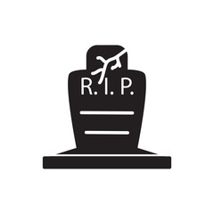 tombstone icon design vector logo template EPS 10