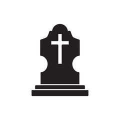 tombstone icon design vector logo template EPS 10