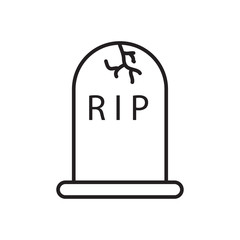 tombstone icon design vector logo template EPS 10