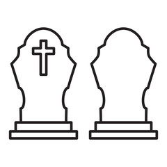 tombstone icon design vector logo template EPS 10
