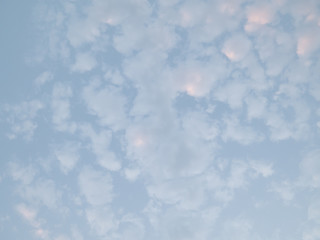 Fototapeta premium Clouds in the sky during the sunset in the nature of the Asian summer, perfect for travel