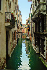 Fototapeta na wymiar Venice water canal