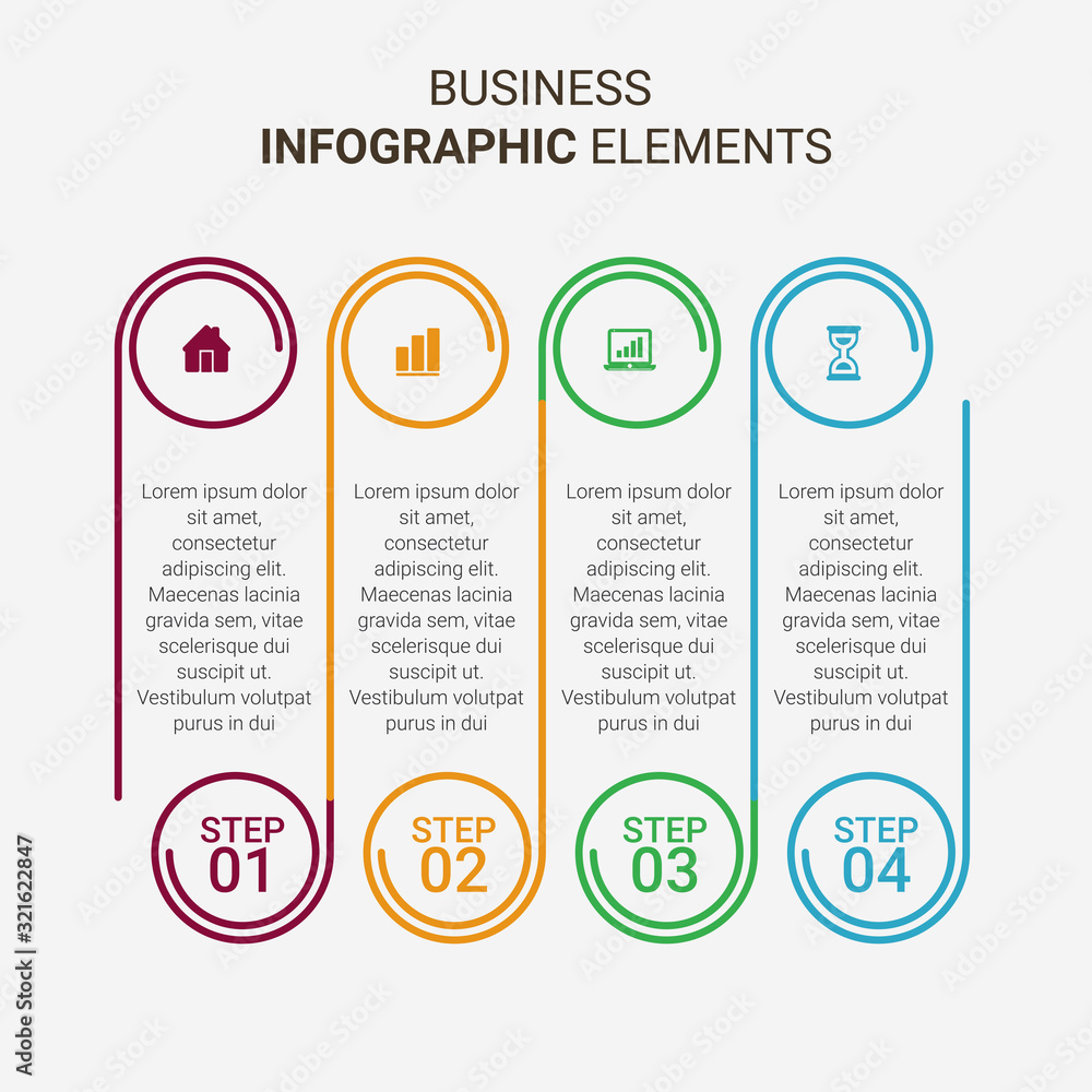 Poster abstract infographics number options template. vector illustration. can be used for workflow layout,