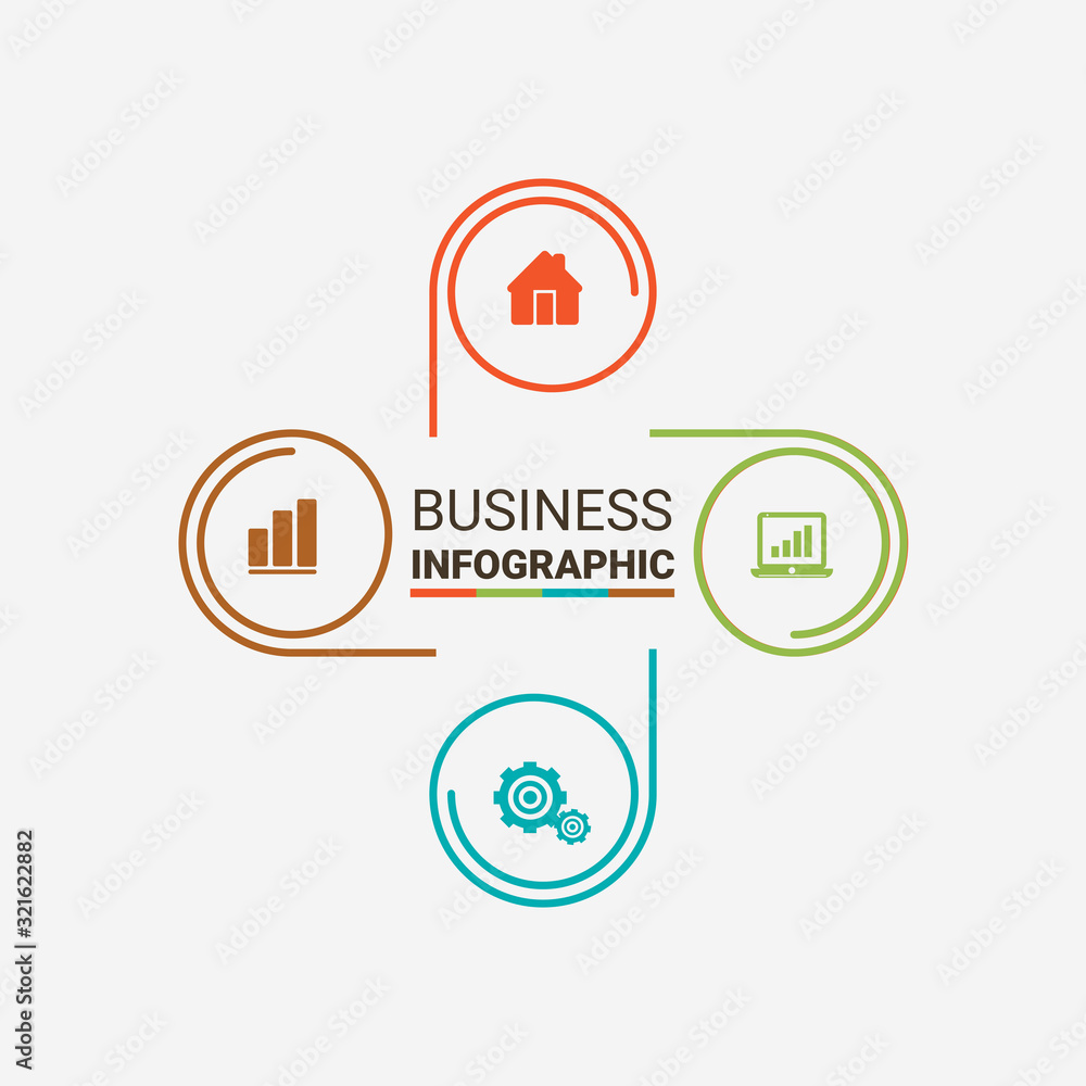 Poster abstract infographics number options template. vector illustration. can be used for workflow layout,