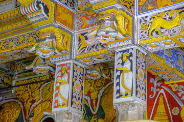 Fototapeta na wymiar Temple of the Tooth of Buddha in Kandy, Sri Lanka.