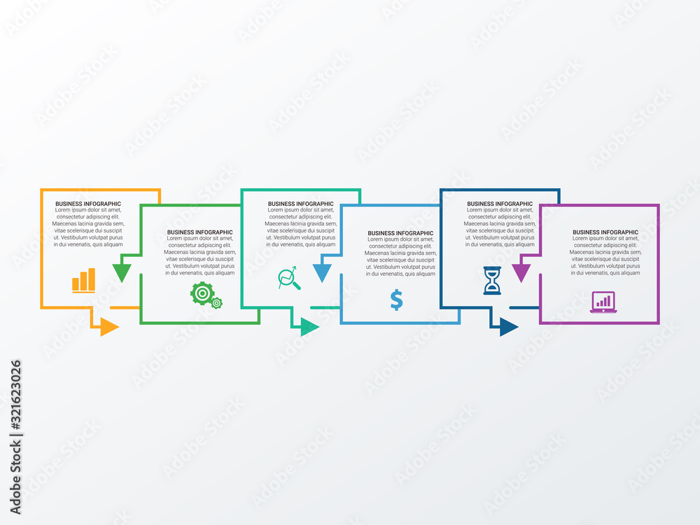 Poster abstract infographics number options template. vector illustration. can be used for workflow layout,