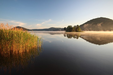 lake with island