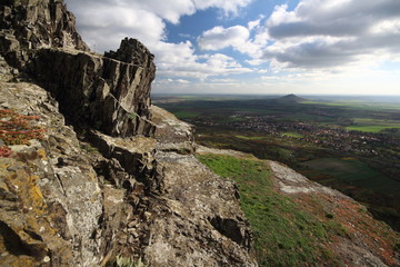 view from the rock to the landscape