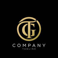 tg or gt logo circlr design