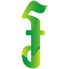 Cambodia Riel currency symbol icon vector illustration on a white background