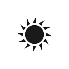 sun icon design vector logo template EPS 10