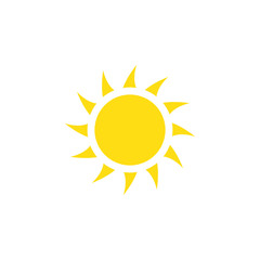 sun icon design vector logo template EPS 10