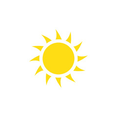 sun icon design vector logo template EPS 10