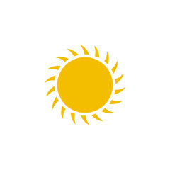 sun icon design vector logo template EPS 10