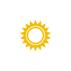 sun icon design vector logo template EPS 10