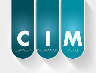 CIM - Common Information Model acronym, concept background