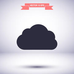 Downloading vector icon , lorem ipsum Flat design