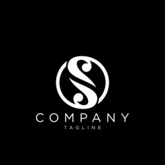 s abstract logo design vector