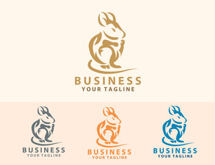 Rat logo design template