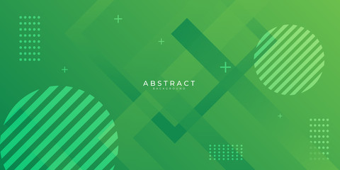 Modern green web header abstract background. Vector illustration design