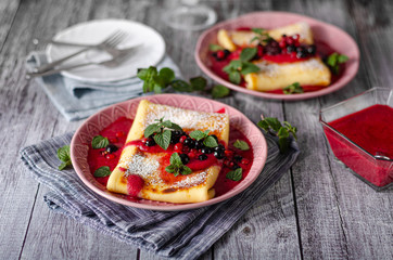 Cheese blintzes crepes