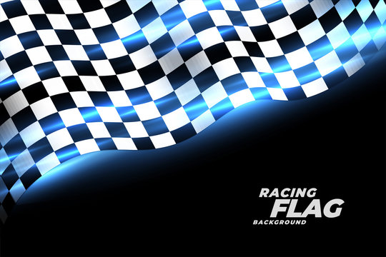 racing checkered flag sports background design