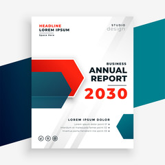 professional business annual report modern template design