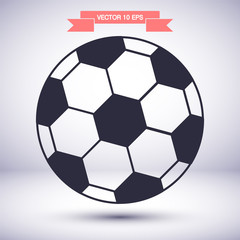 Fototapeta premium Soccer ball vector icon , lorem ipsum Flat design