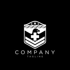 health eagle logo design vector