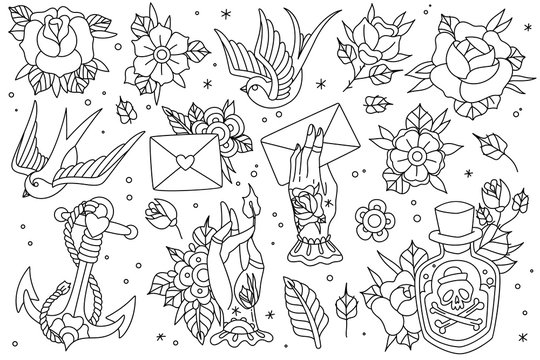 Traditional Tattoo Flash Images – Browse 2,386 Stock Photos, Vectors, and  Video | Adobe Stock