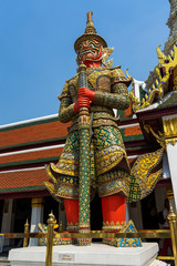 Fototapeta na wymiar タイ　寺院にある像