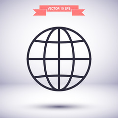 World Vector icon design 10 eps illustration internet