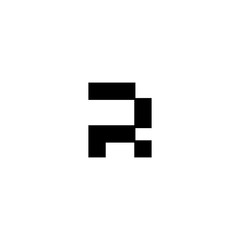 R Logo Design Vector Template