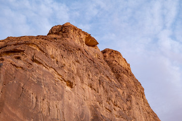Geological rock strata (outcrops) at the ancient oasis ﻿﻿of Al Ula, Saudi Arabia