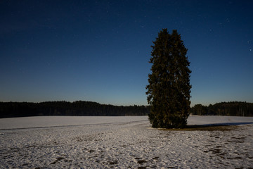 Landschaft im Winter Rußberg bei Tuttlingen