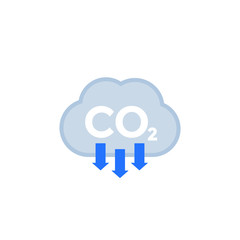 co2, carbon dioxide emissions, reduce emission icon