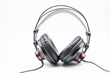 High-quality headphones on a white background.