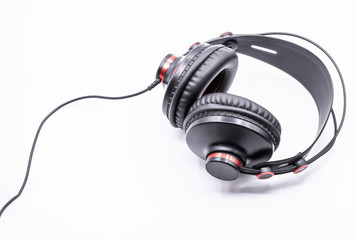 High-quality headphones on a white background.