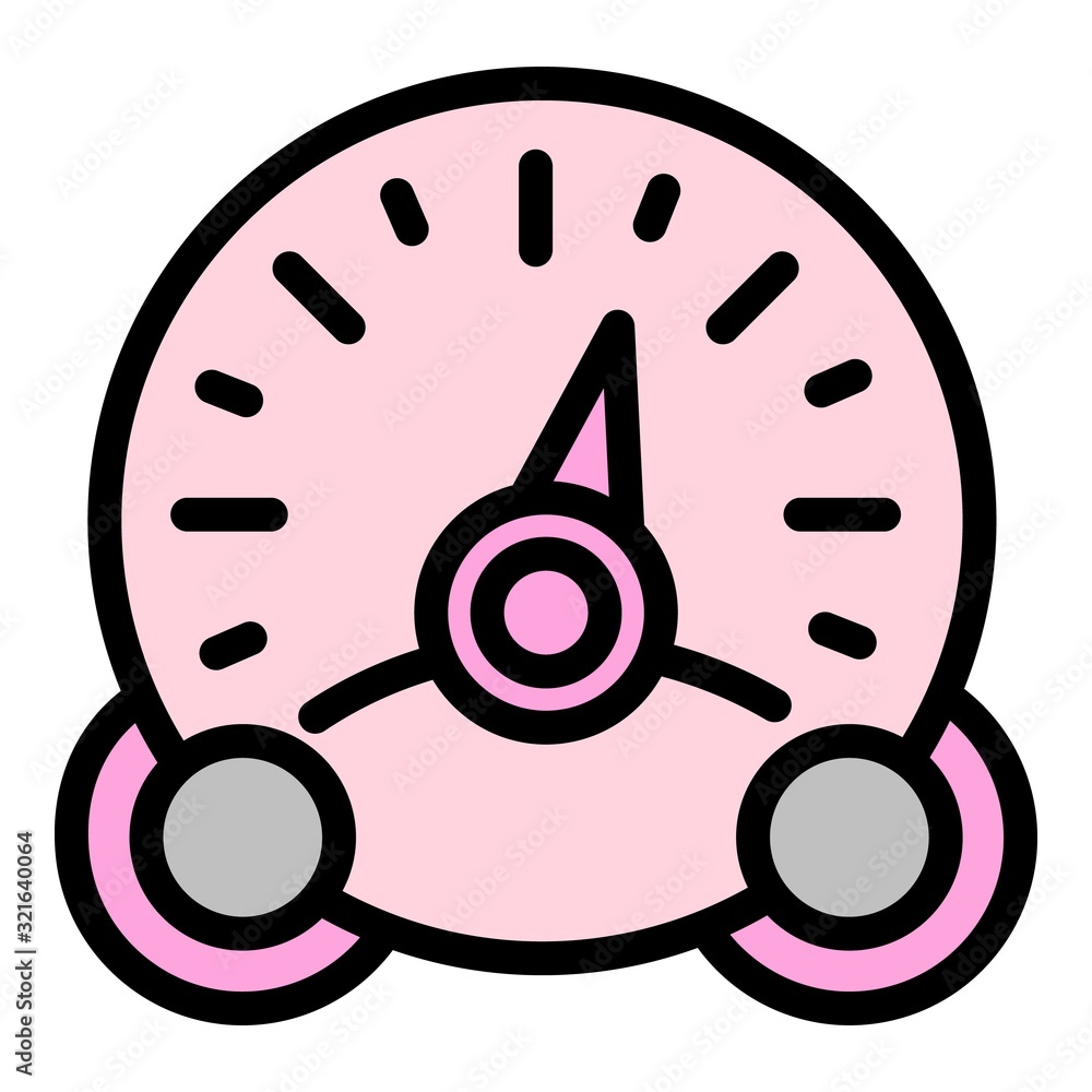 Poster retro speedometer icon. outline retro speedometer vector icon for web design isolated on white backg
