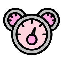 Oil car indicator icon. Outline oil car indicator vector icon for web design isolated on white background