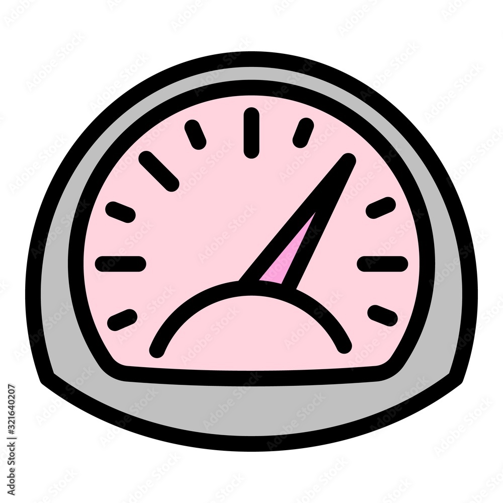 Poster turbo power gauge icon. outline turbo power gauge vector icon for web design isolated on white backg
