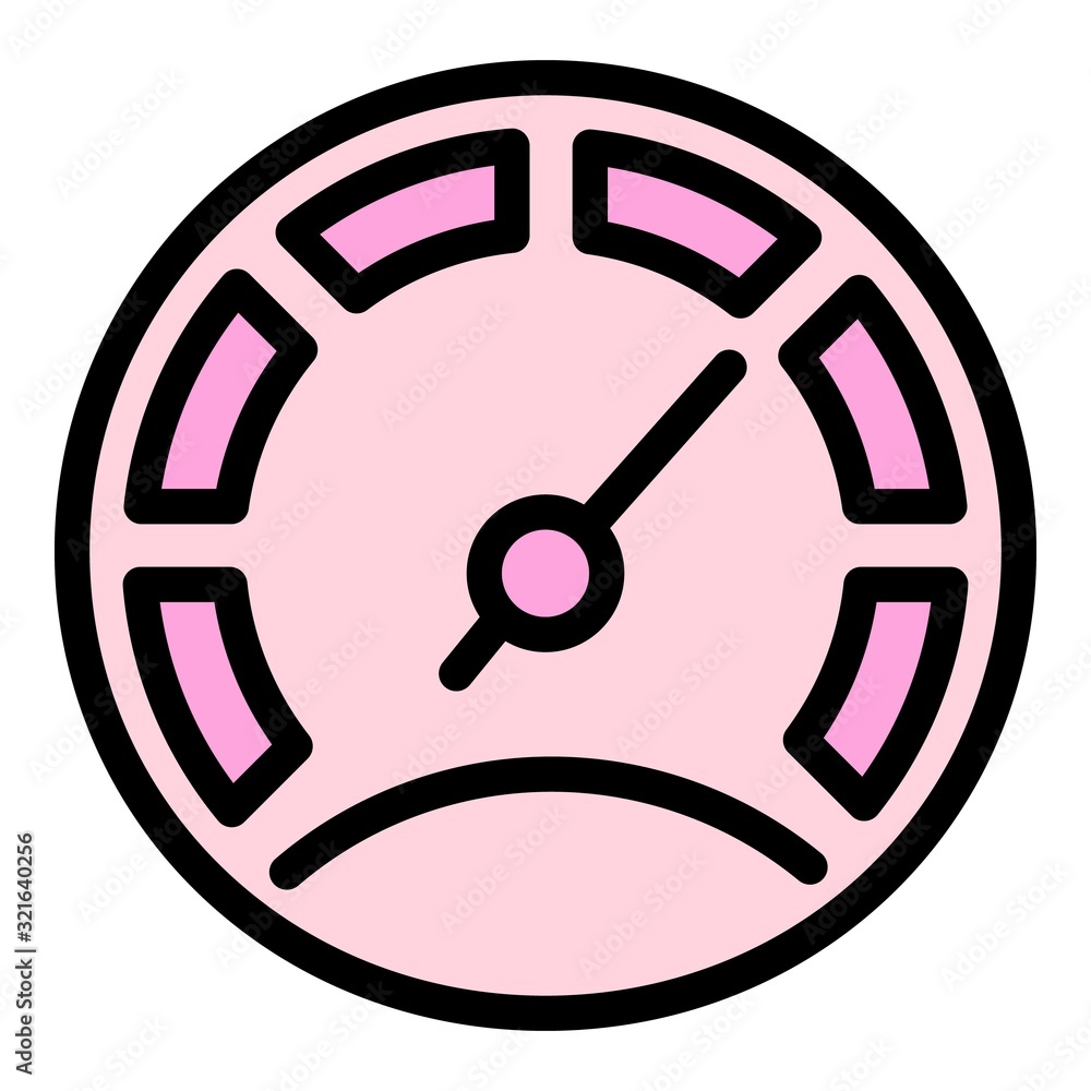 Poster auto speedometer icon. outline auto speedometer vector icon for web design isolated on white backgro