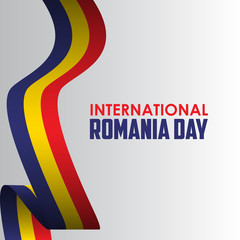 Happy International Romania Day Celebration Vector Template Design Illustration