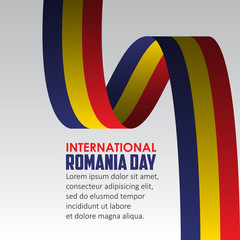 Happy International Romania Day Celebration Vector Template Design Illustration
