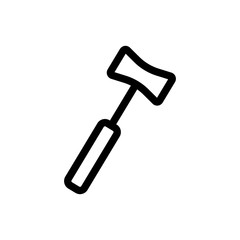 Hammer Doctor icon vector. Thin line sign. Isolated contour symbol illustration