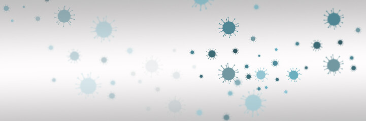 Coronavirus abstract background. Medical Genetics Bacteriological Microorganism. - obrazy, fototapety, plakaty