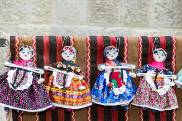 Handmade turkish dolls in traditional cloths