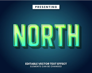 modern bold editable text effect with vibrant color gradient