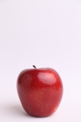 delicious and bright red apple